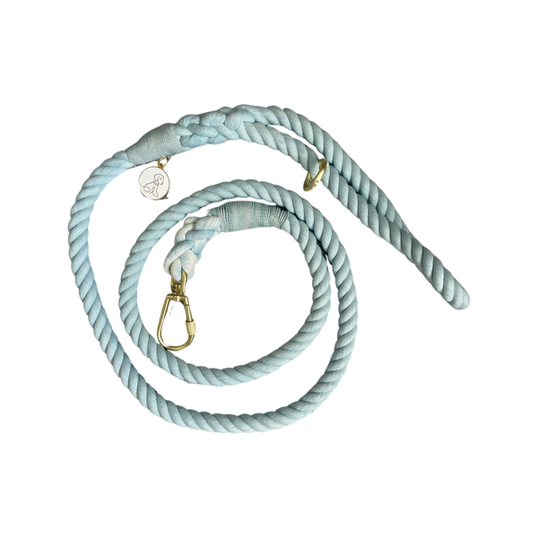 Organic Cotton Leash - Bondi Blue