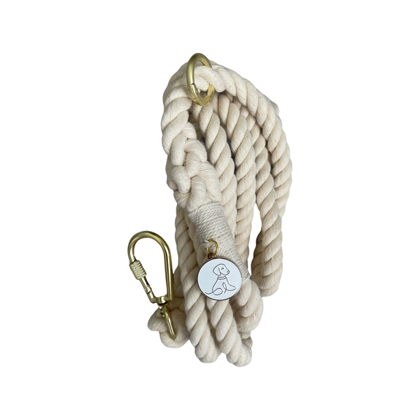 Organic Cotton Leash - Coconut